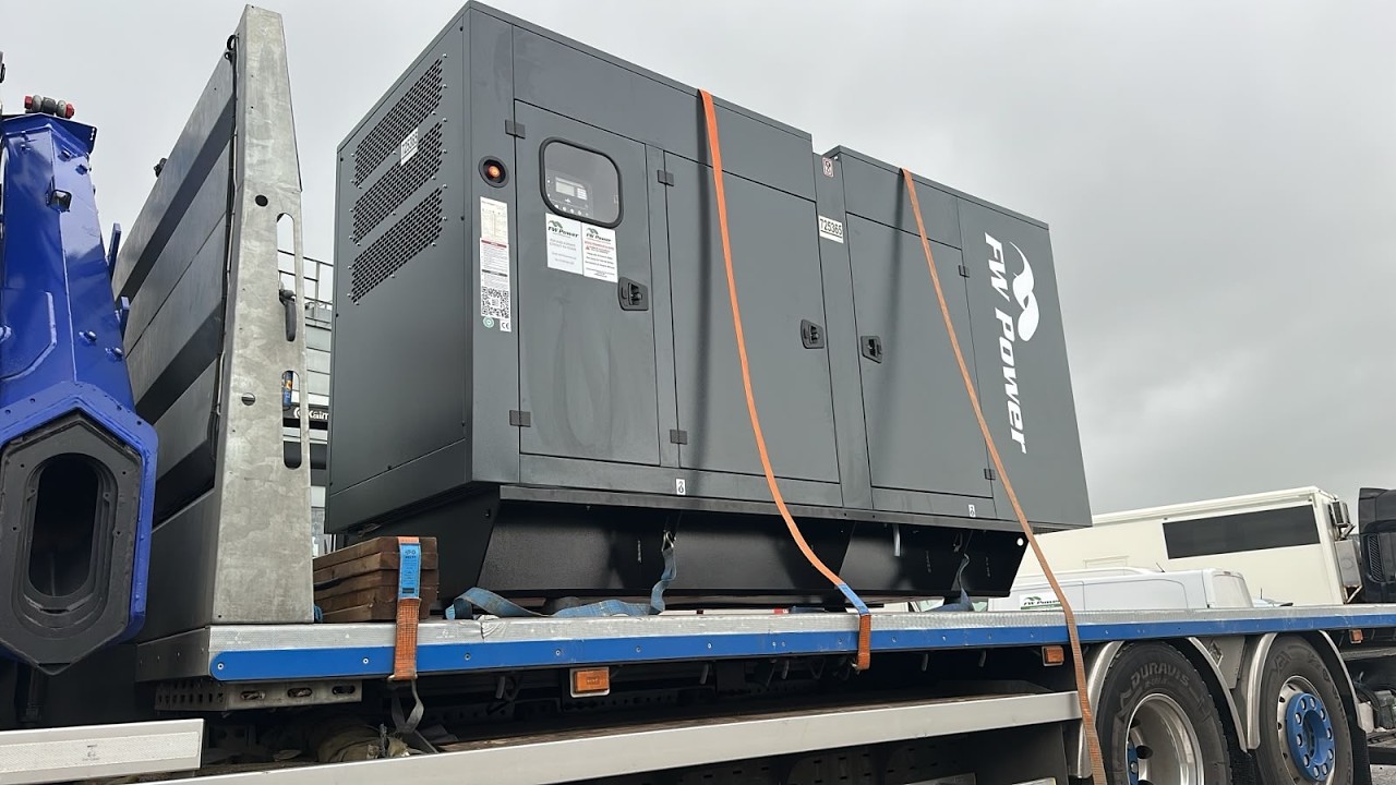 Blackwell B220 diesel generator in the actual project video
